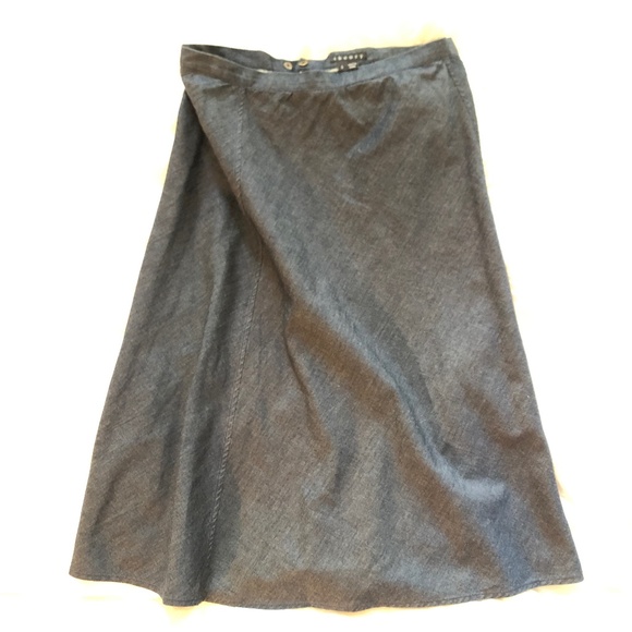 Theory Saminta Indigo skirt A-line Chambray size 0 - Picture 5 of 5